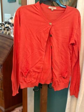 Burberry Coral Button Cardigan